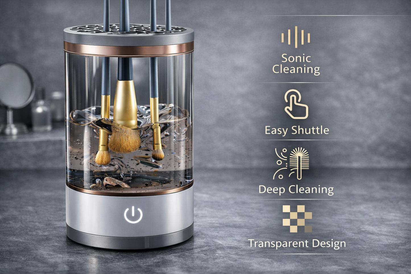 LuxeBrush Pro™ – Automatic Makeup Brush Cleaner & Dryer